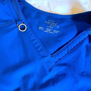 Royal blue scrub set